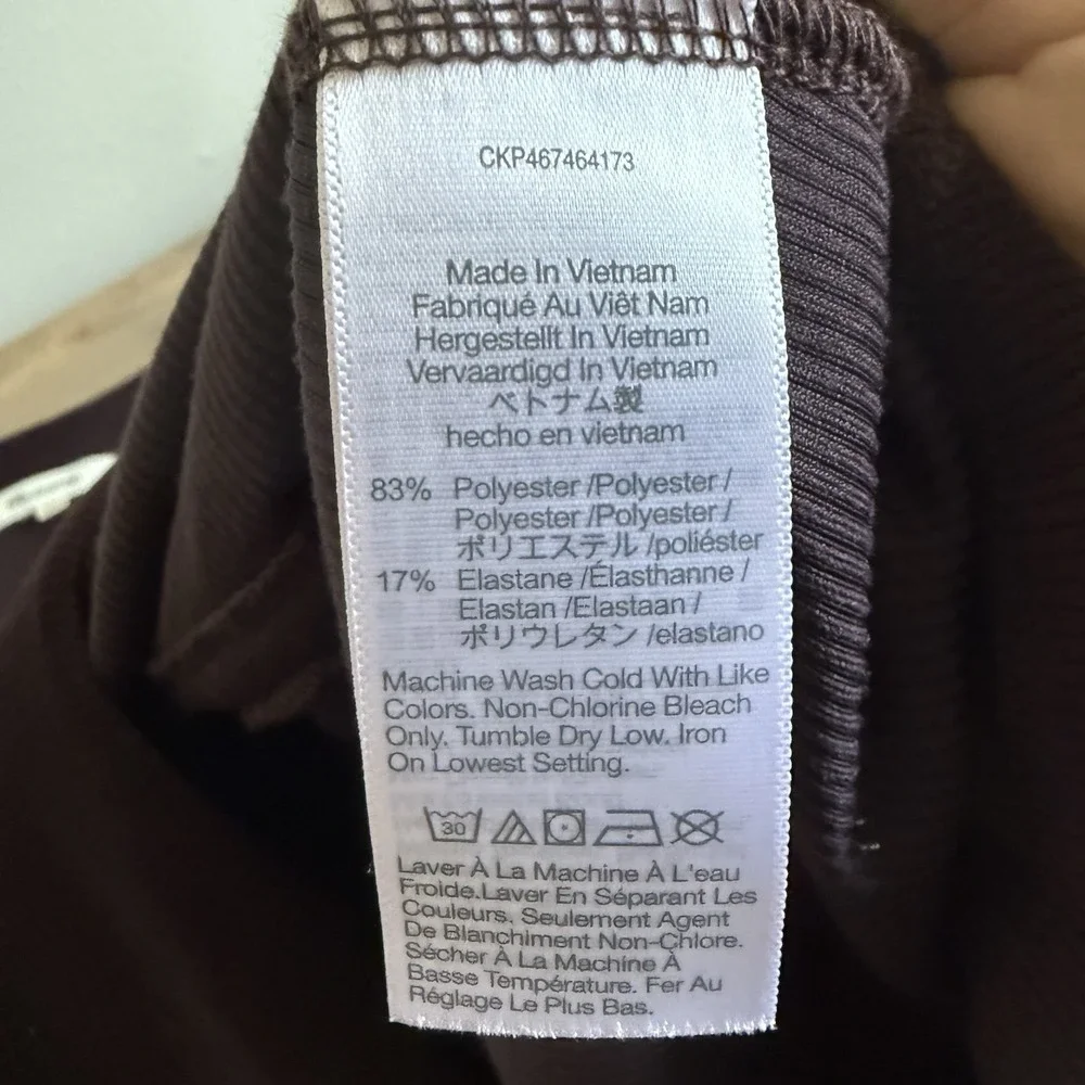 Madewell Womens XS Brown Spiced Raisin Corduroy Tie-Front Faux-Wrap Top‎ Blouse